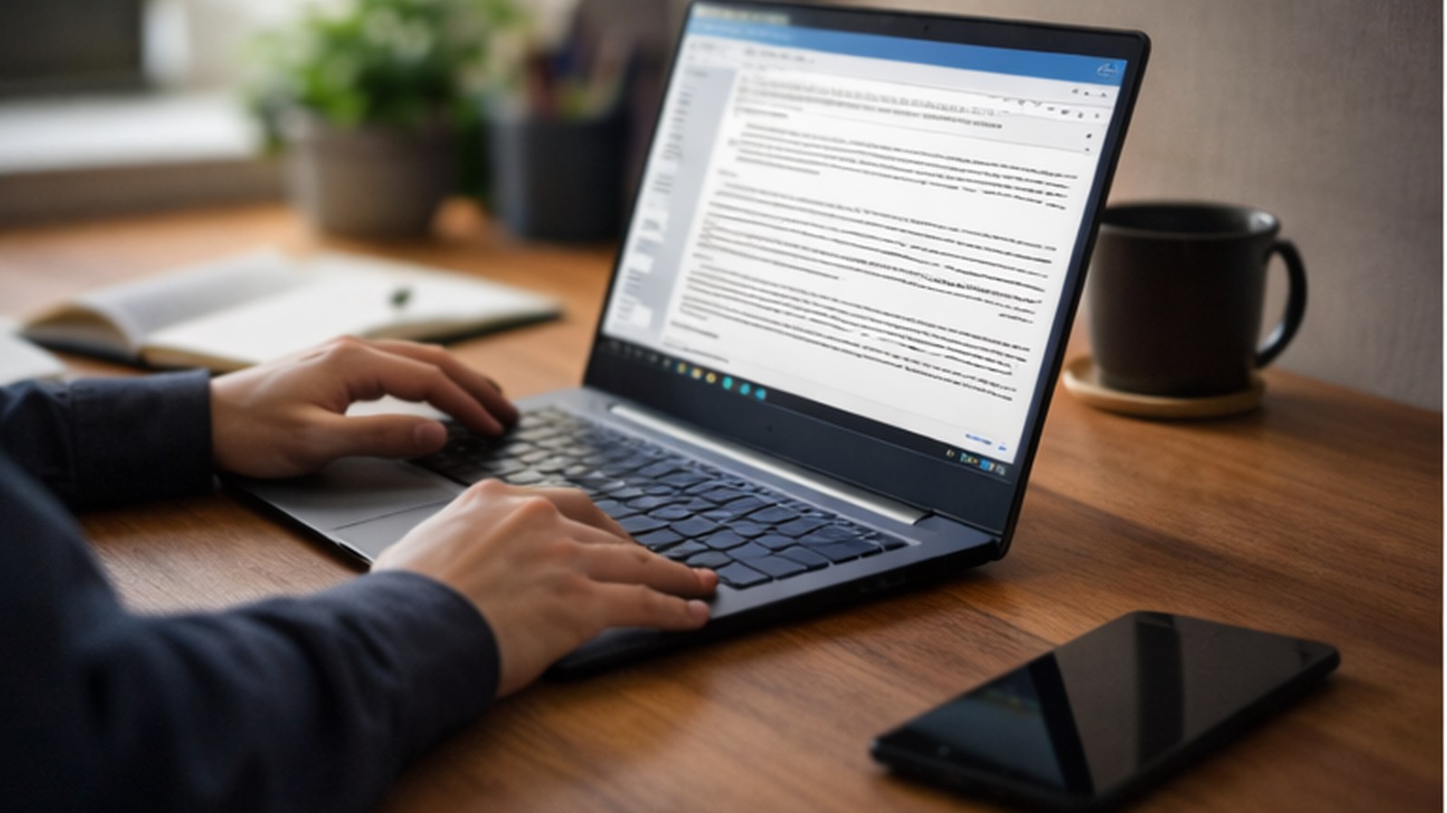 Notebook em mesa representando escolha custo-benefício